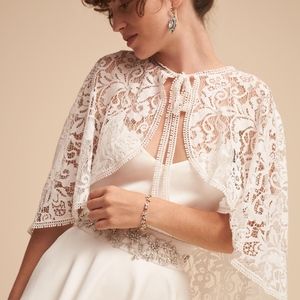 NWT Tadashi Shoji BHLDN lace cape